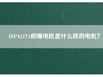 DIPA21T4防爆電機(jī)是什么樣的電機(jī)？