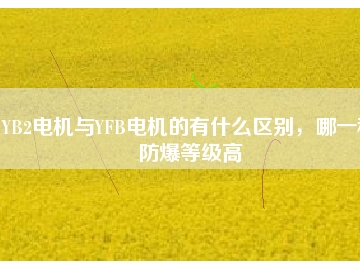 YB2電機(jī)與YFB電機(jī)的有什么區(qū)別，哪一種防爆等級(jí)高
