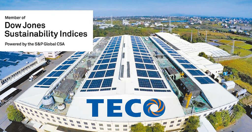 東元電機(jī)已連續(xù)三年入選DJSI道瓊永續(xù)指數(shù)新興市場(chǎng)類別，更三度列入國(guó)際永續(xù)評(píng)比機(jī)構(gòu)標(biāo)準(zhǔn)普爾（S&P Global）永續(xù)年鑑。圖／東元電機(jī)提供